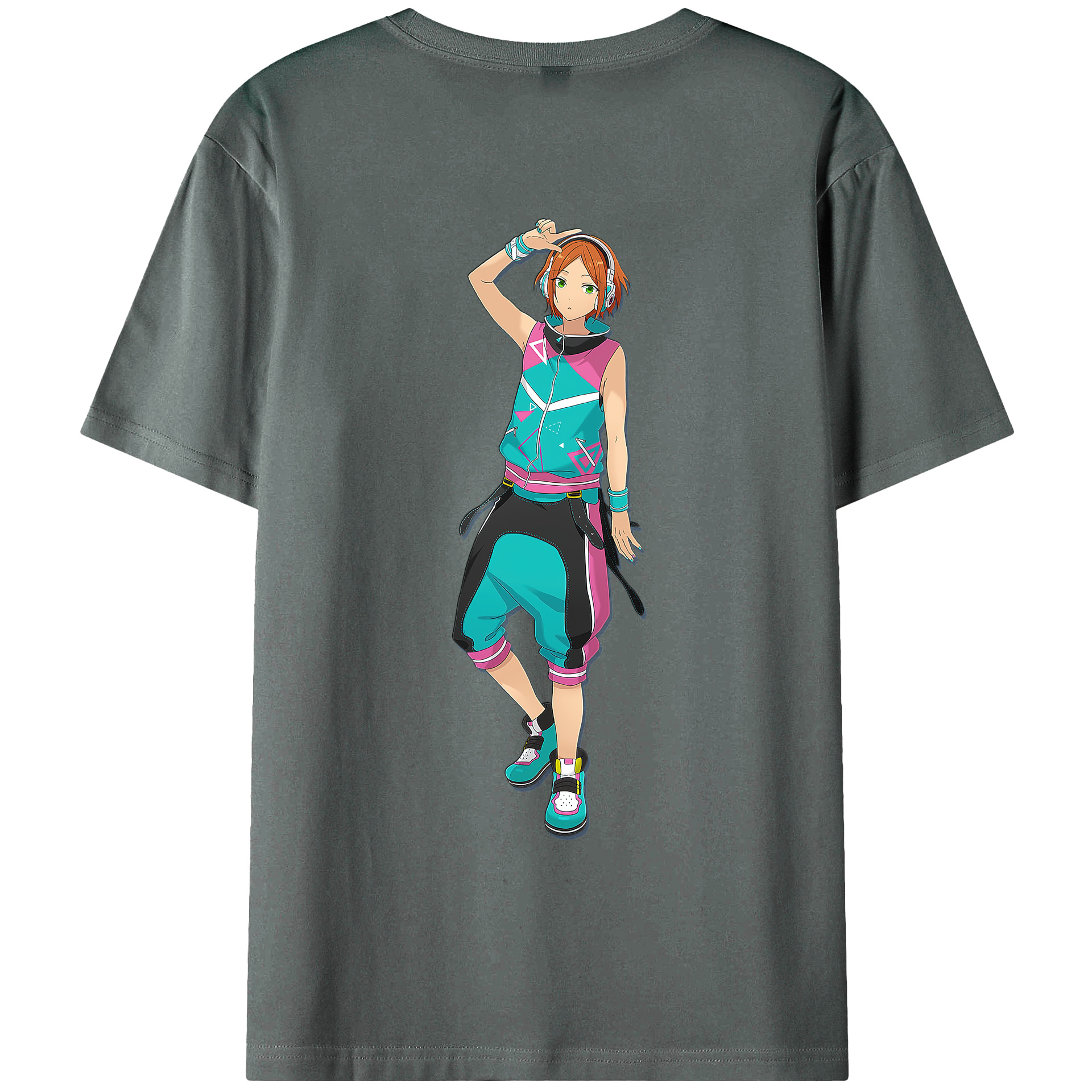 （画像用） あんさんぶるスターズ! Ensemble Stars 綿100％ メンズ半袖Tシャツ（バックプリント） 通気性
